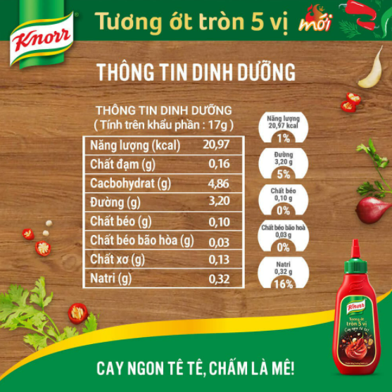 Tương Ớt Knorr Tròn 5 Vị