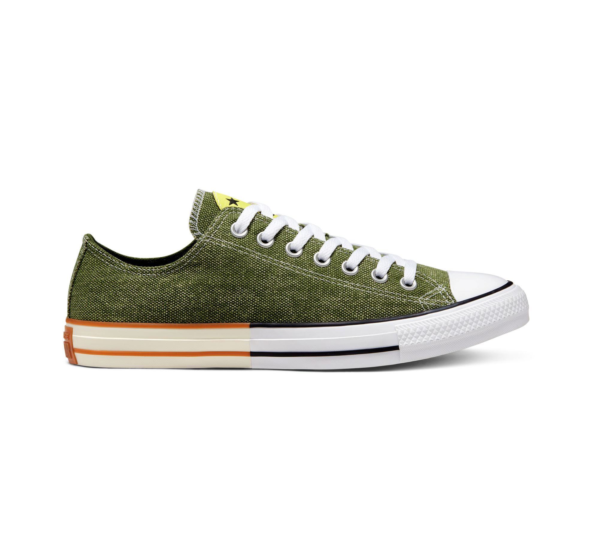 green and yellow chuck taylors