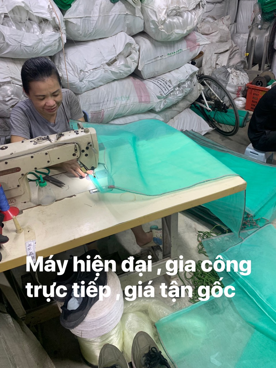 túi đựng cá may bằng chã