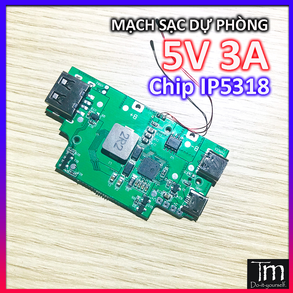 Mạch Sạc Dự Phòng IP5318 5V3A Mới