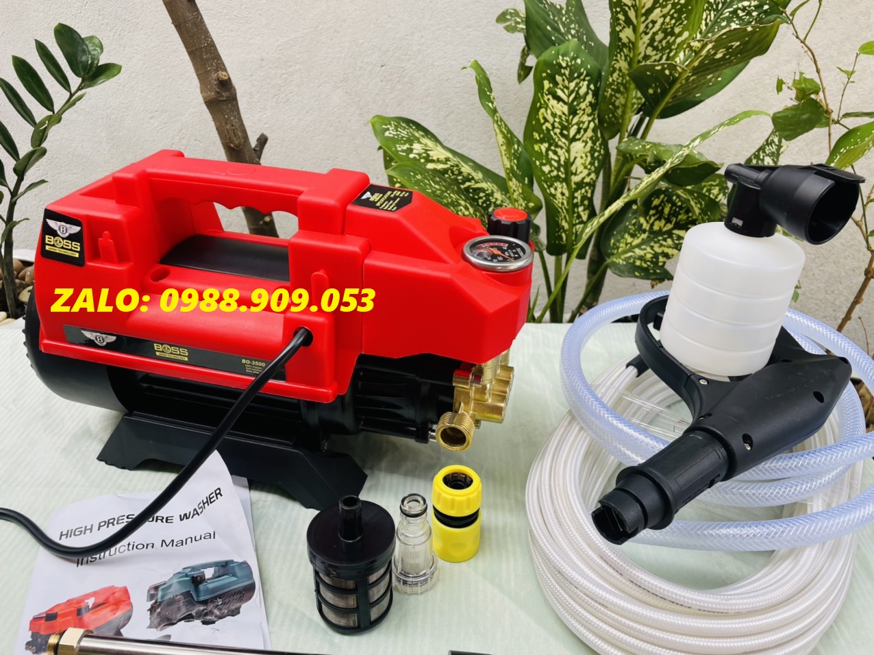 máy rửa xe áp lưc cao   BOSH 3500W