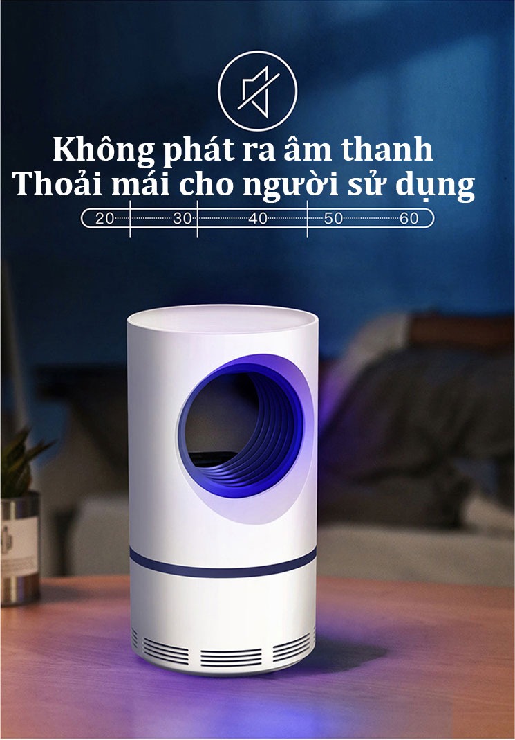 Đèn Bắt Muỗi Siêu Tốc 5W Có Quạt Hút Và Đèn Led KS-808