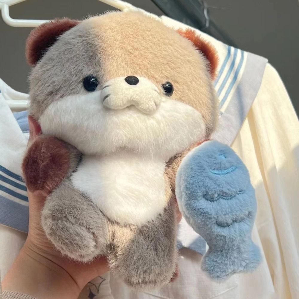 OLIVIANA1 Cá Đồ chơi cá nhồi bông giữ Rái cá nhỏ Mềm Áo nịt ngực Móc khóa nhung lông giữ cá Rái cá Móc khóa giữ cá Rái cá nhỏ Đáng yêu dây chuyền nhung lông Rái cá đáng yêu dây chuyền túi