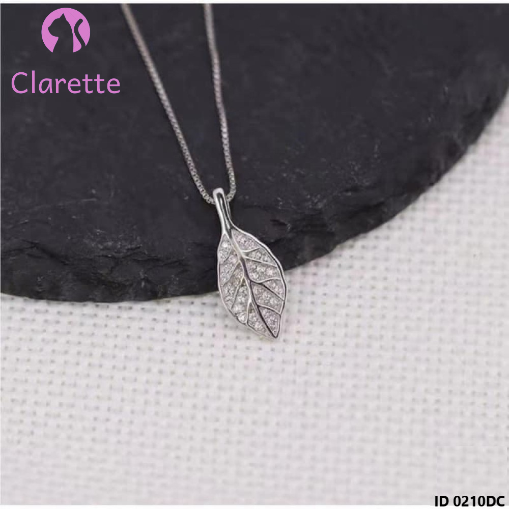 Dây chuyền bạc hình lá Clarette 0210DC