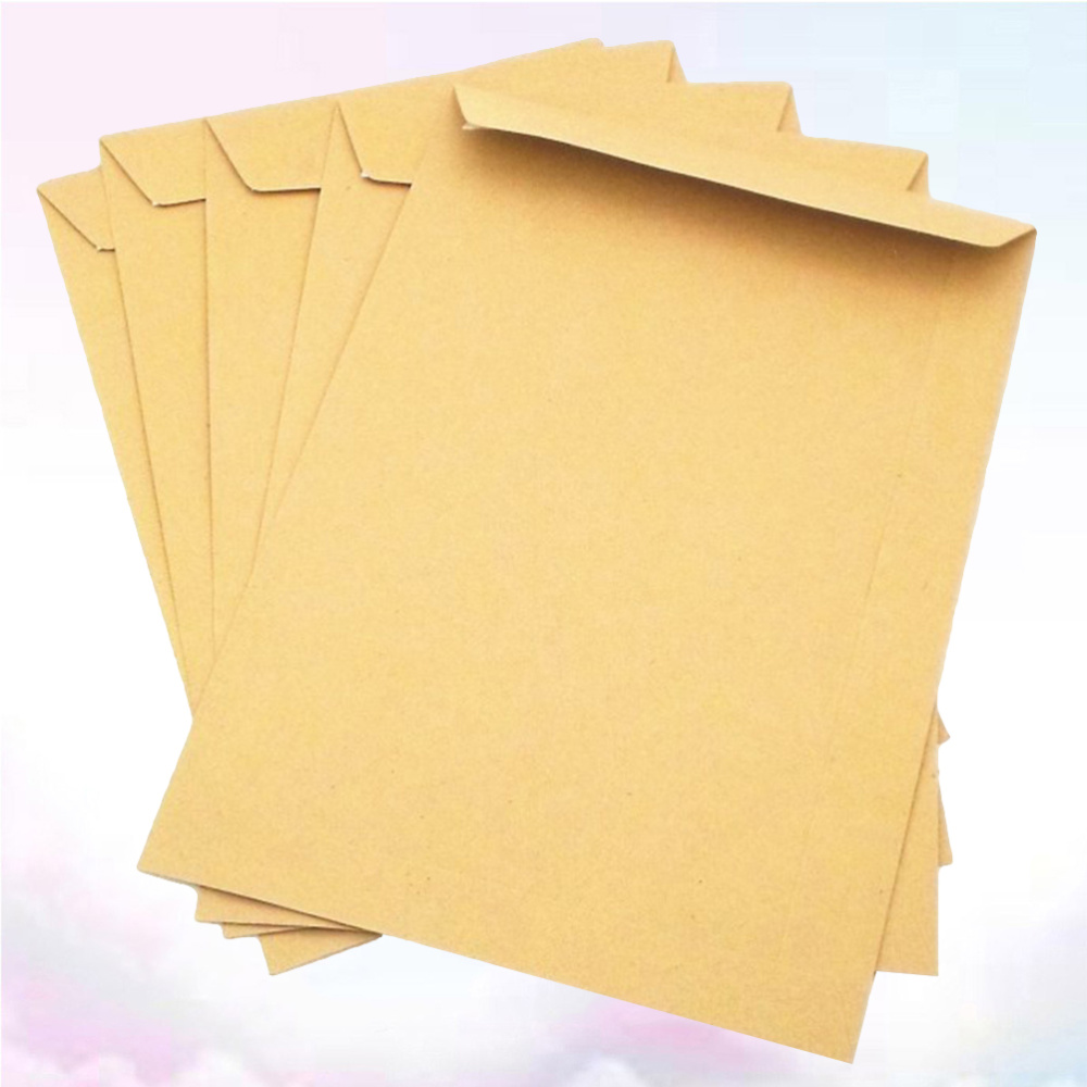 NEW%20%E3%80%90Special%20offer%E3%80%9150pcs%20Kraft%20Paper%20Envelope%20Blank%20Classic%20Plain%20Color%20Envelopes%20for%20Office%20School%20Business%20Letter%20Storage%20Envelope%20(229x162mm)%20-%20Image%203
