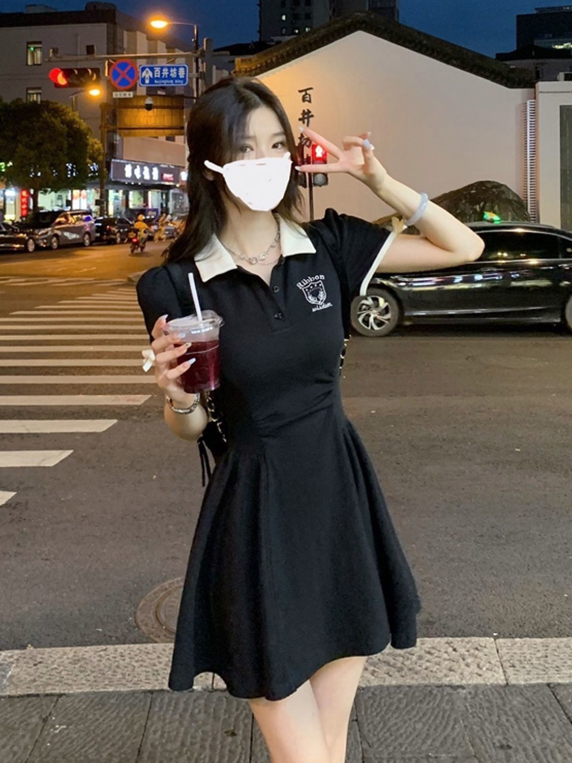 Summer Dress Women's Slim Short Sleeve Dress