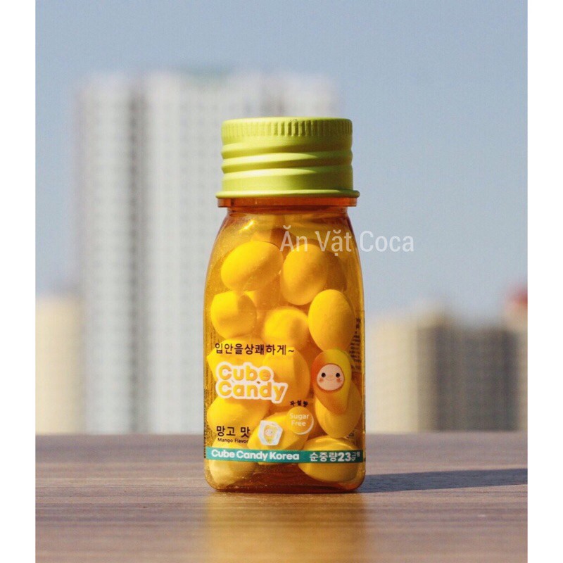 Kẹo Cube Candy The Mát Thơm Miệng Hàn Quốc 23g
