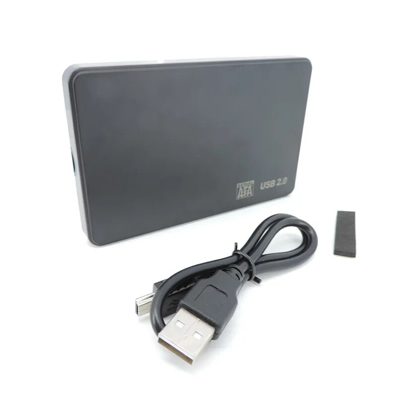 Qkkqla1 external hd case 2.5 hdd case ssd external hard drive box enclosure 6gbps 10tb sata to usb2.0/3.0 hard disk case adapter