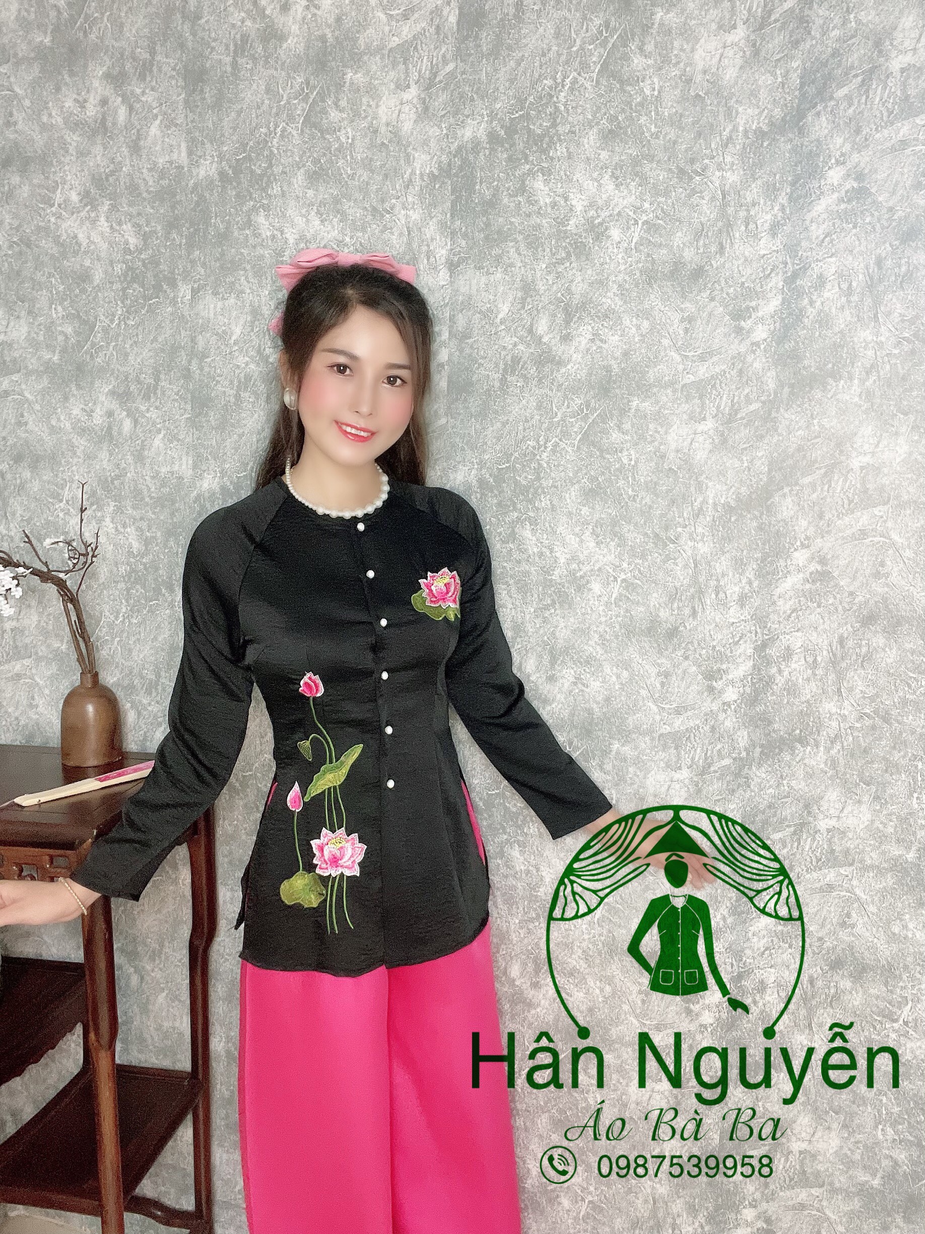 SÉT BÀ BA THIÊU SEN ( CÓ KÈM QUẦN )