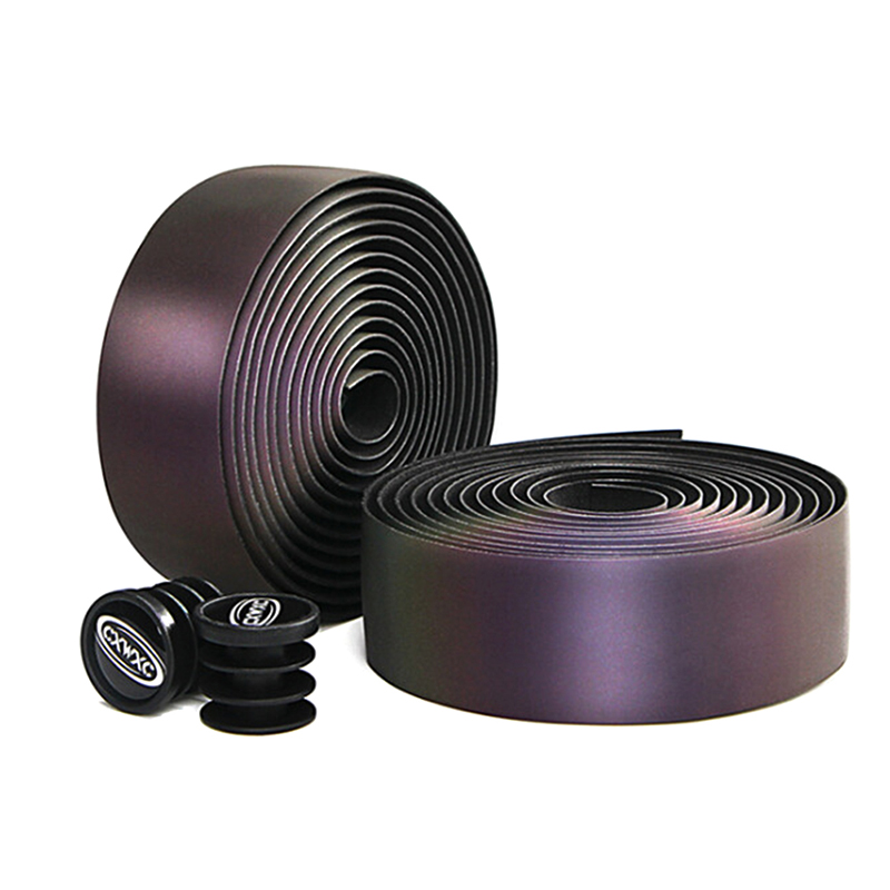 Cycling Bicycle Handlebar Tape Light Reflective Bike Bar Tape Wrap Pu Leather Creek