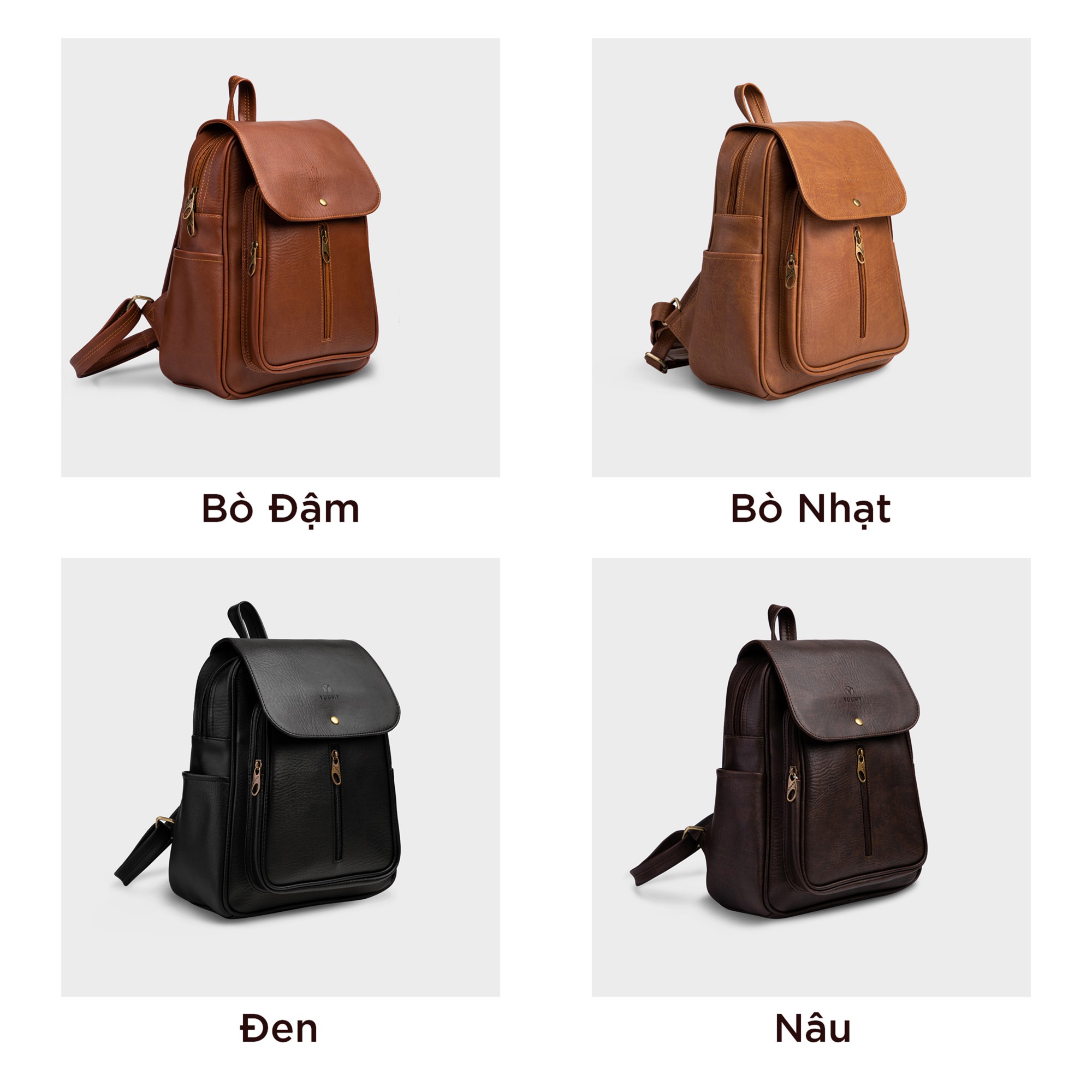 Yuumy Backpack (Basic Women's Fashion Fits A4 - Yba5 Leather Backpack)