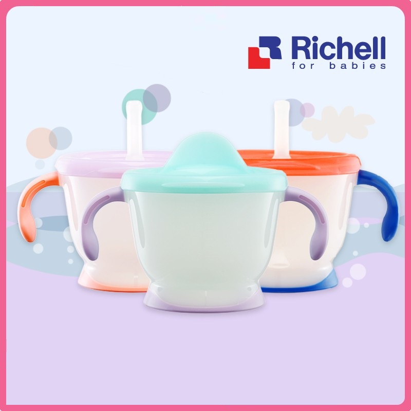 Cốc tập uống 3 giai đoạn Richell Nhật Bản