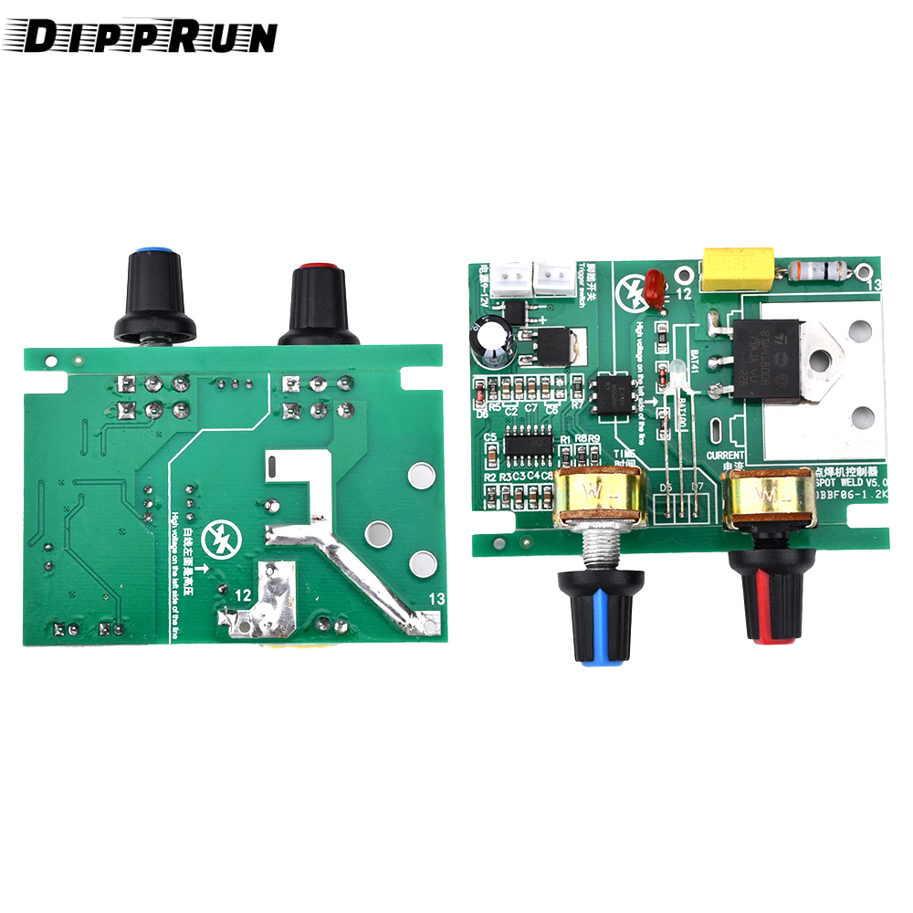 Dipprun Máy hàn điểm Bảng điều khiển tại chỗ Máy hàn pin lithium Bảng điều khiển bộ bảng mạch tự làm 18650/26650 Pin