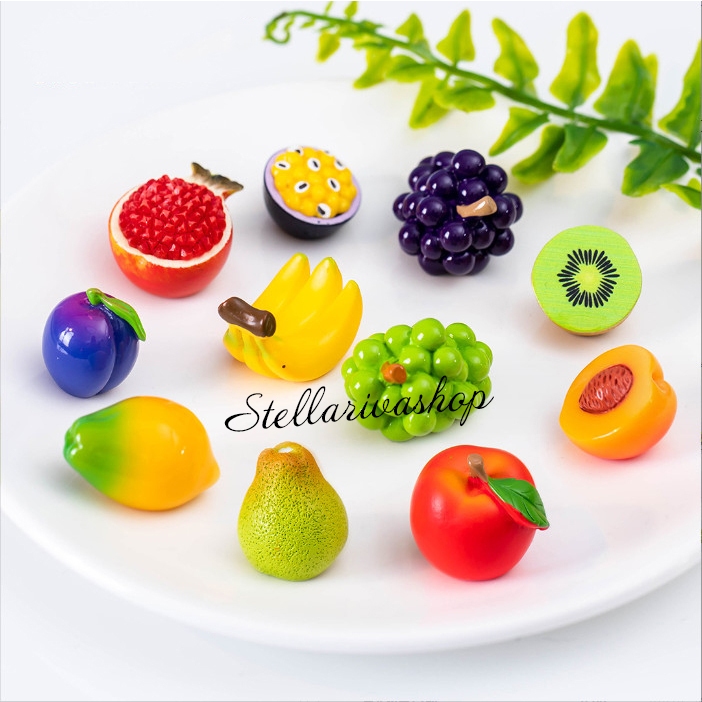 Mô hình trái cây mini trang trí terrarium, tiểu cảnh