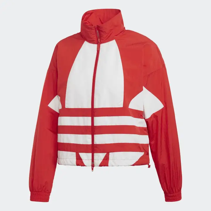 red adidas track jacket women's