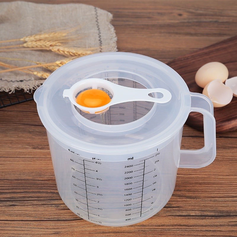 Ca Nhựa Đánh Trứng , Đánh Kem Có Nắp 2,5L