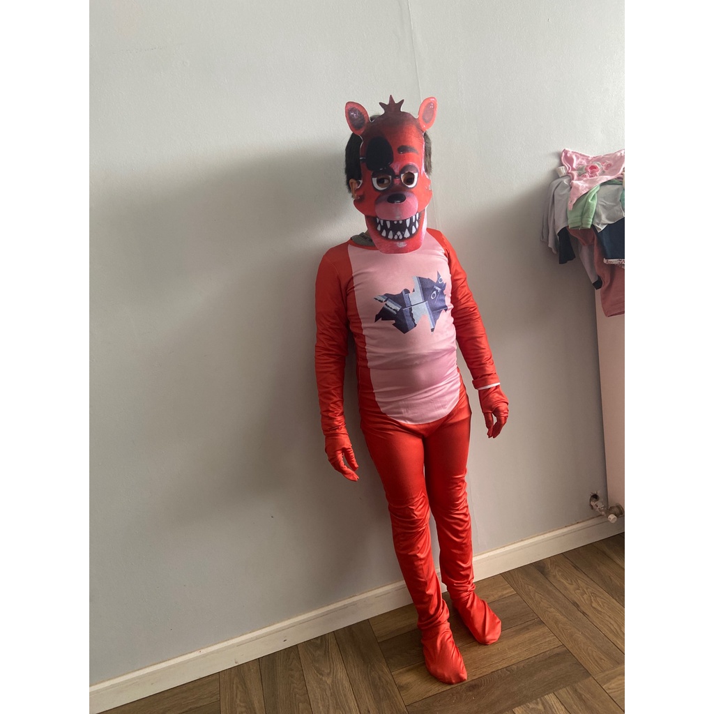 2023-2021 Fancy Halloween Costume For Kids Maiyaca Five Nights At Freddy' ;s Jumpsuit Cosplay Fnaf Freddy Anime Christmas Gift For Kid