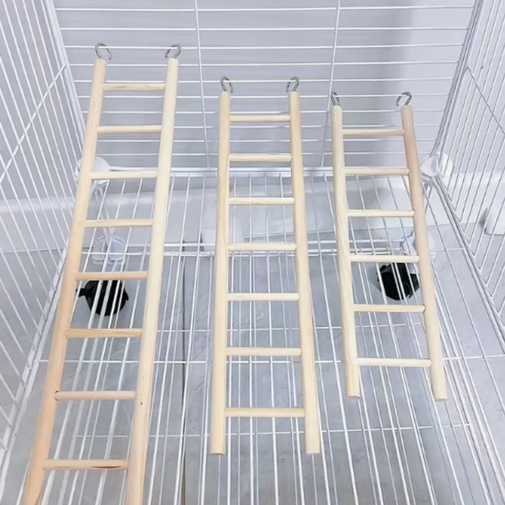Creative Practical Bird Cage Wooden with Hooks Hanging Hamsters Parrot ...
