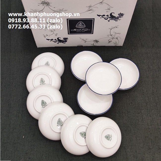 chén nước chấm sứ Minh long - chén nước chấm sứ trắng