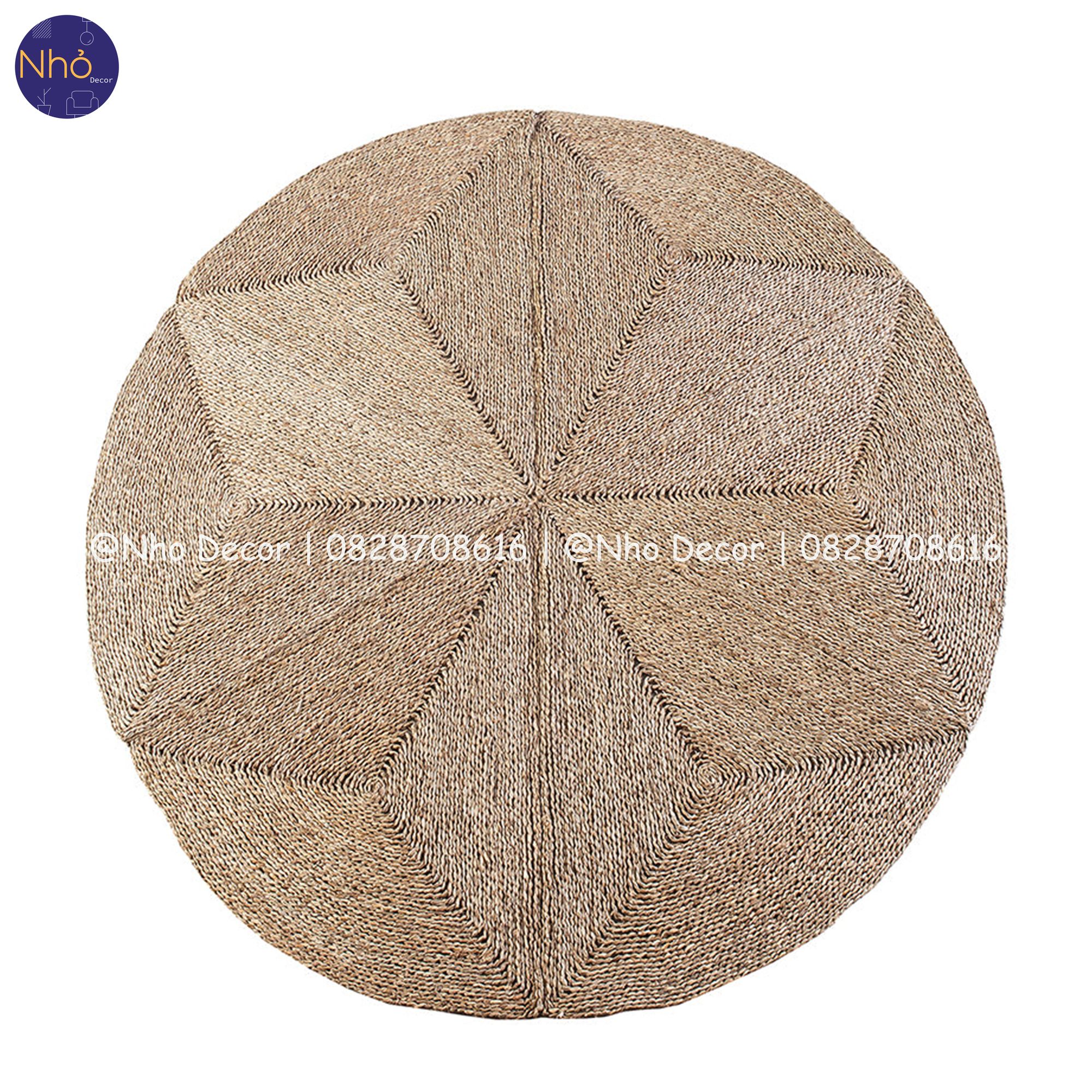 Round seagrass carpet D100