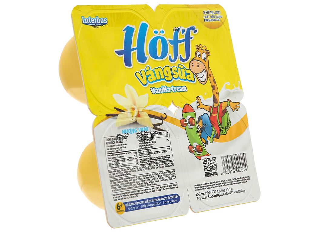 Váng sữa non Hoff nhiều vị cho trẻ từ 6 tháng tuổi trở lên