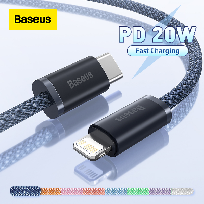 Baseus Cáp USB C PD 20W Cho iPhone 14 13 Pro Max Cáp USB C Sạc Nhanh Cho iPhone 12 Mini Pro Max Cáp USB Type C Dữ Liệu
