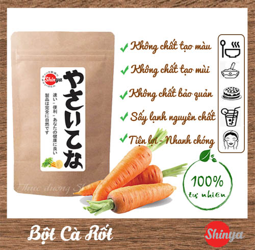 BỘT CÀ RỐT 100% NGUYÊN CHẤT 50G