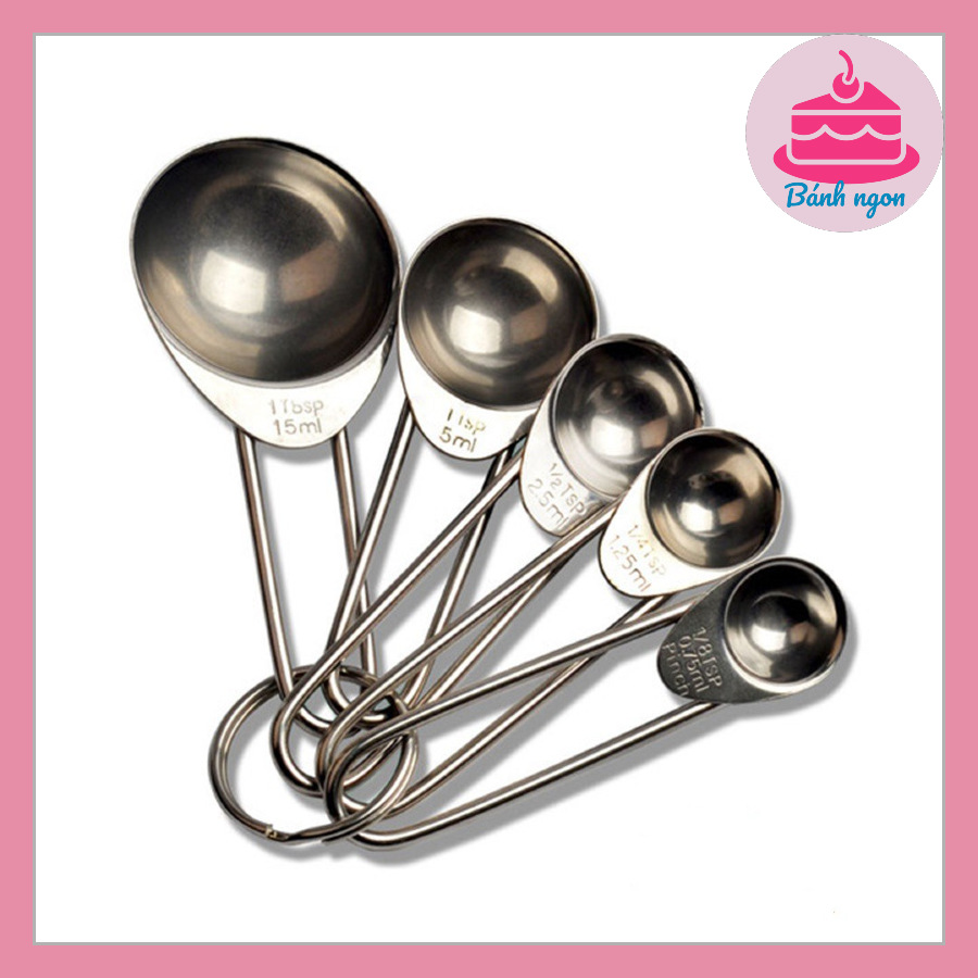 Bộ Thìa Đong Inox 5 Chiếc (Đơn vị TSP,ML)
