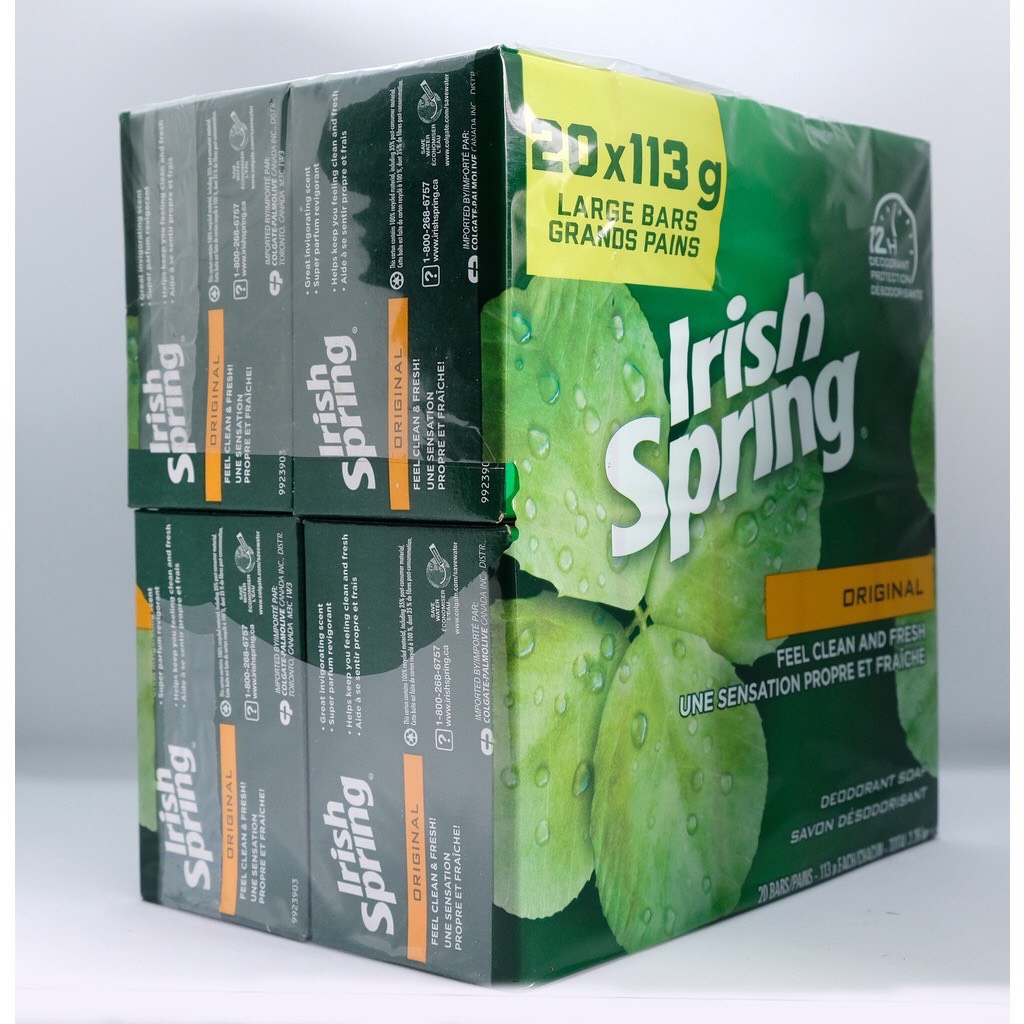 Combo 20 xà phòng cục Irish Spring Original (113g)
