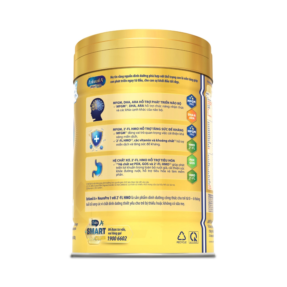 Enfamil A+ số 1 830g 2flex