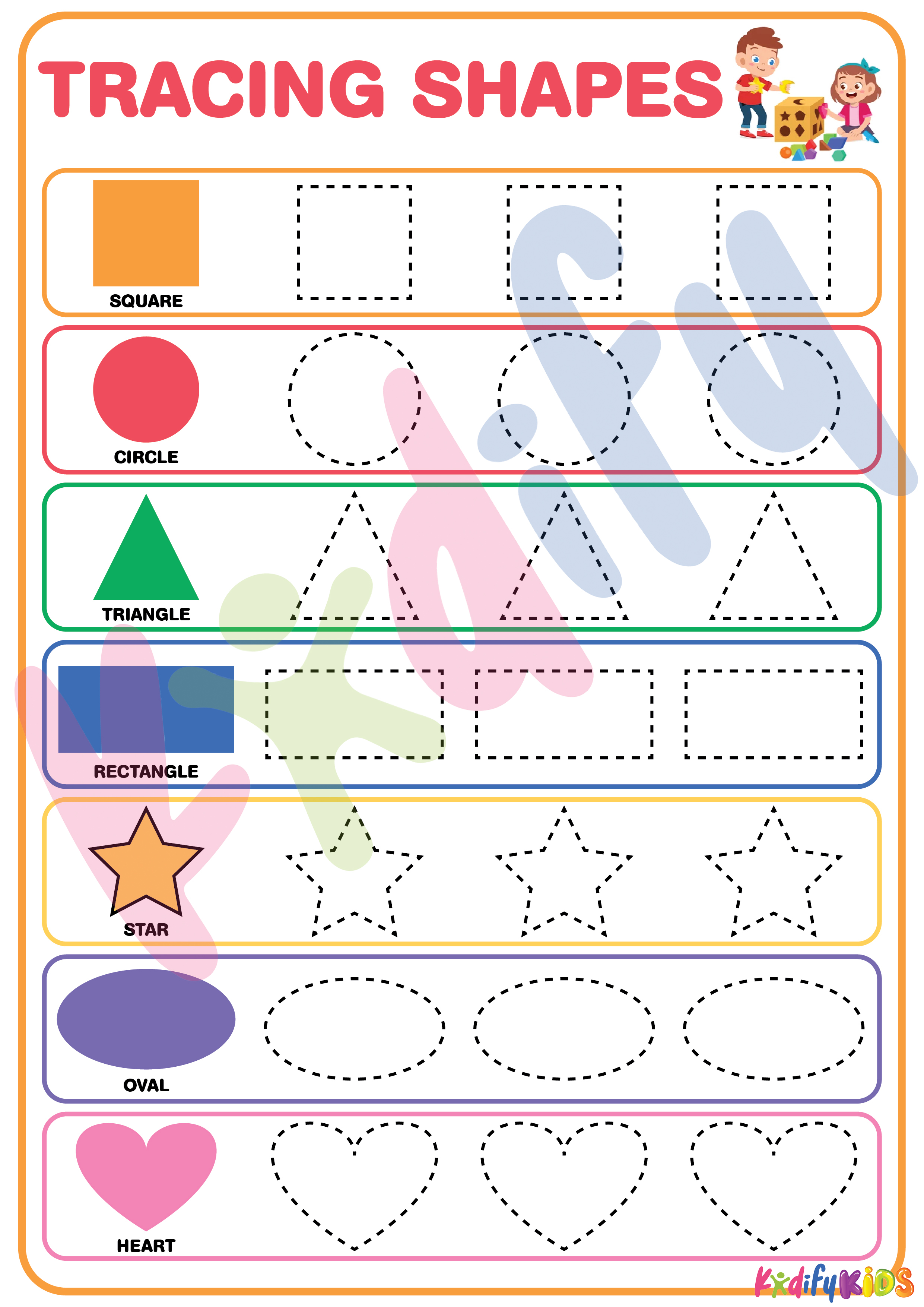 Tracing Name For Kids Laminated In A4 Size Bond Paper With Free Mini 