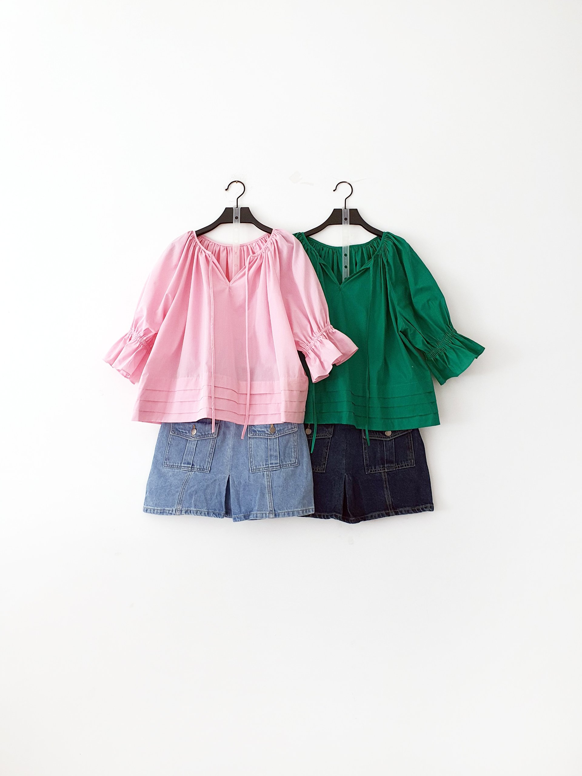 AfterBefore | Áo babydoll tay phồng nhiều màu