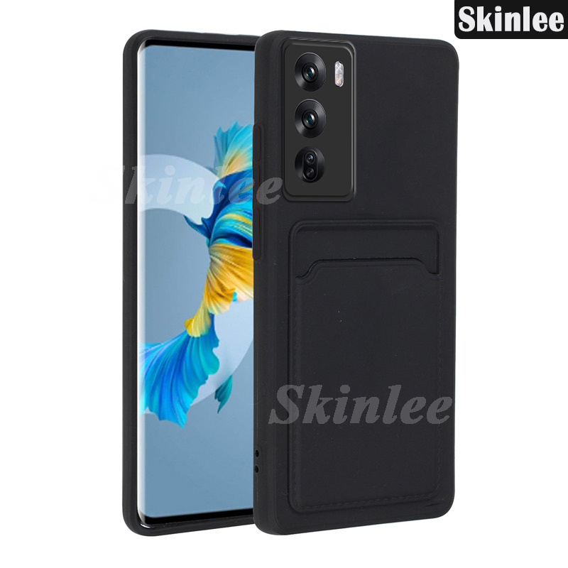 Phone case For OPPO Reno 12 Back cover Card Slot Card Silica Gel Soft Holder Wallet Case For OPPO Reno12 Pro Cover cases. 