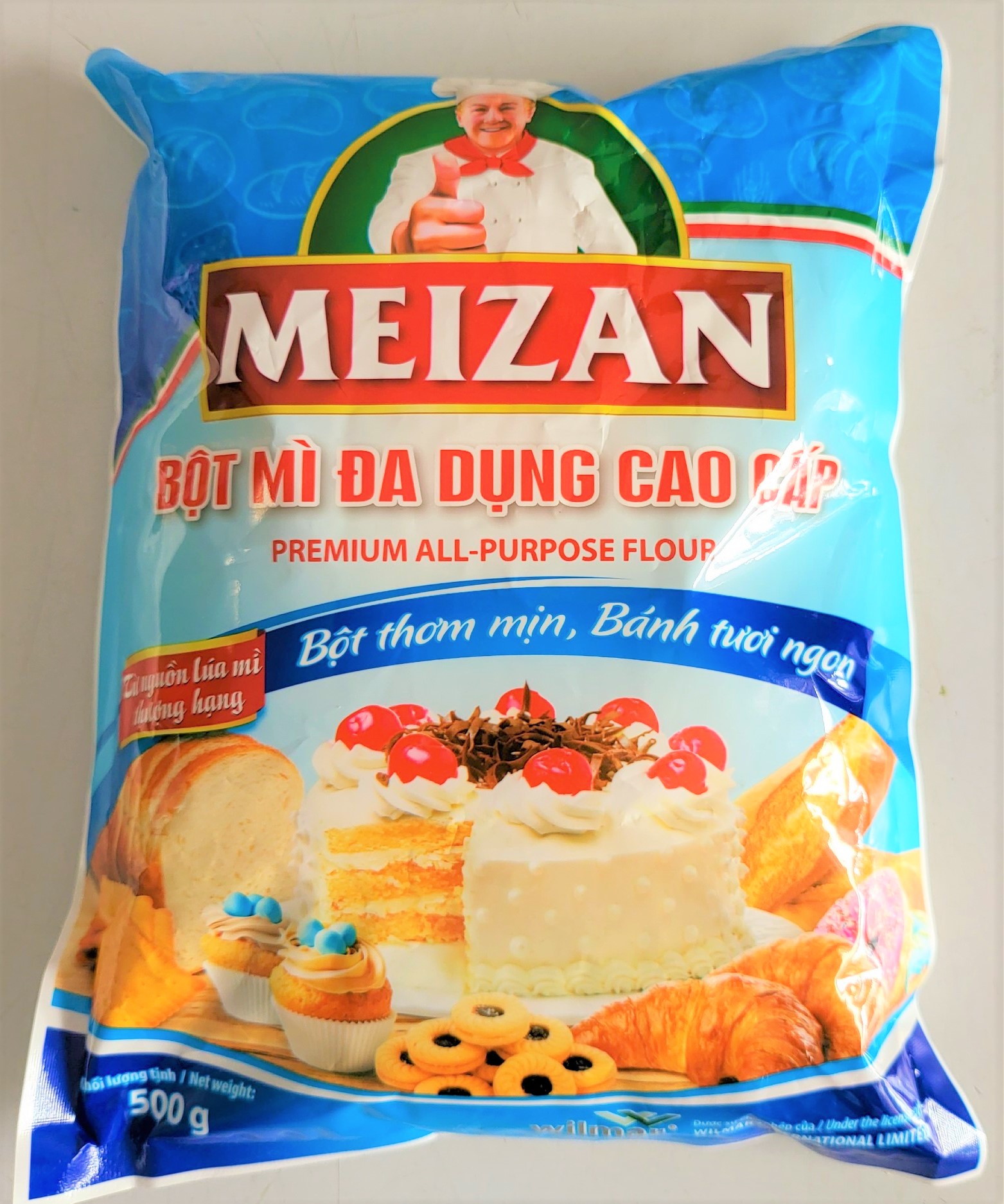 [Túi 500g] BỘT MÌ ĐA DỤNG CAO CẤP [VN] MEIZAN Premium all Purpose flour (halal)