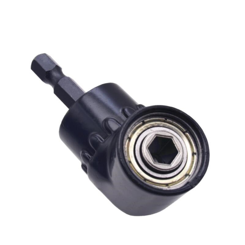1Pcs Right Angle Drill Adapter Attachment Impact Driver Extension Hex Bit Socket 1/4" Durable Lasting To Use
