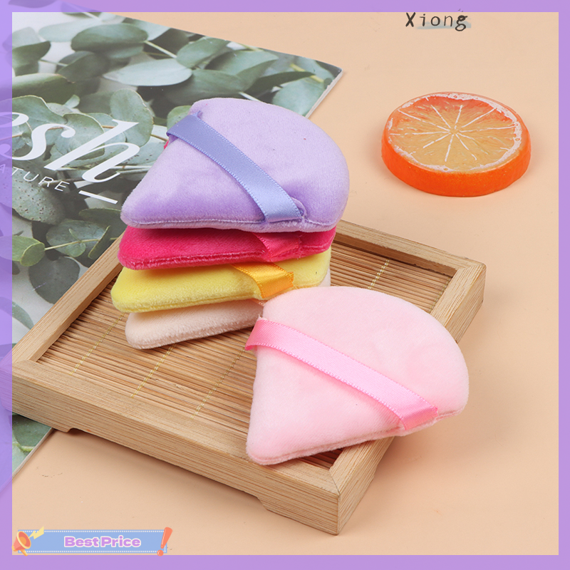 Xiong Cosmetic Puff Triangle Velvet Foundation Mini MakeUp Sponge Puffs MakeUp Tool