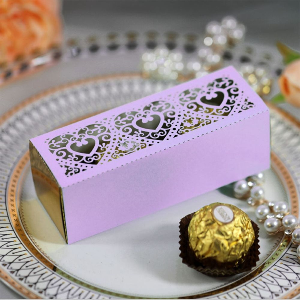FORTUNESS Papery Sturdy Heart DIY Small Candy Boxes Hollow Out Chocolate