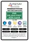 Fire Code PWD Holding Point Keep Clear | Inside Sign Label Sticker 420mm x 200mm Voltlim SKU 1028. 