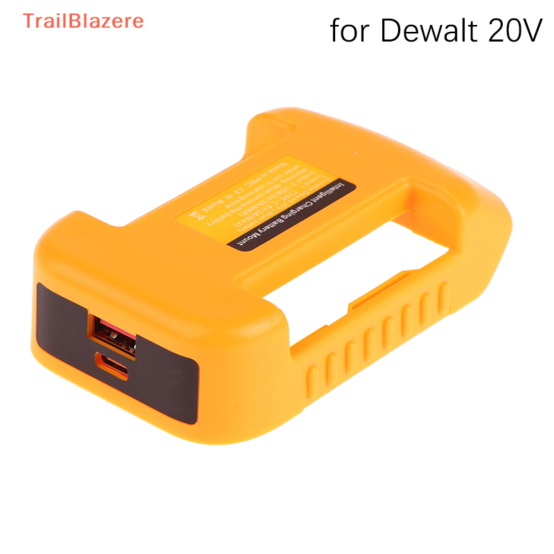 Trailb 1pc cho makita 18v với usb với type-c pin chủ cho makita 18v pin bl1840 bl1850 bl1860 sạc bộ chuyển đổi sạc nhanh