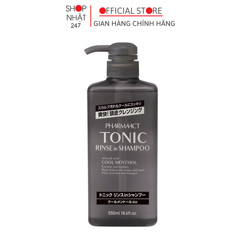 Dầu gội Pharmaact Tonic 550ml nội địa Nhật Bản
