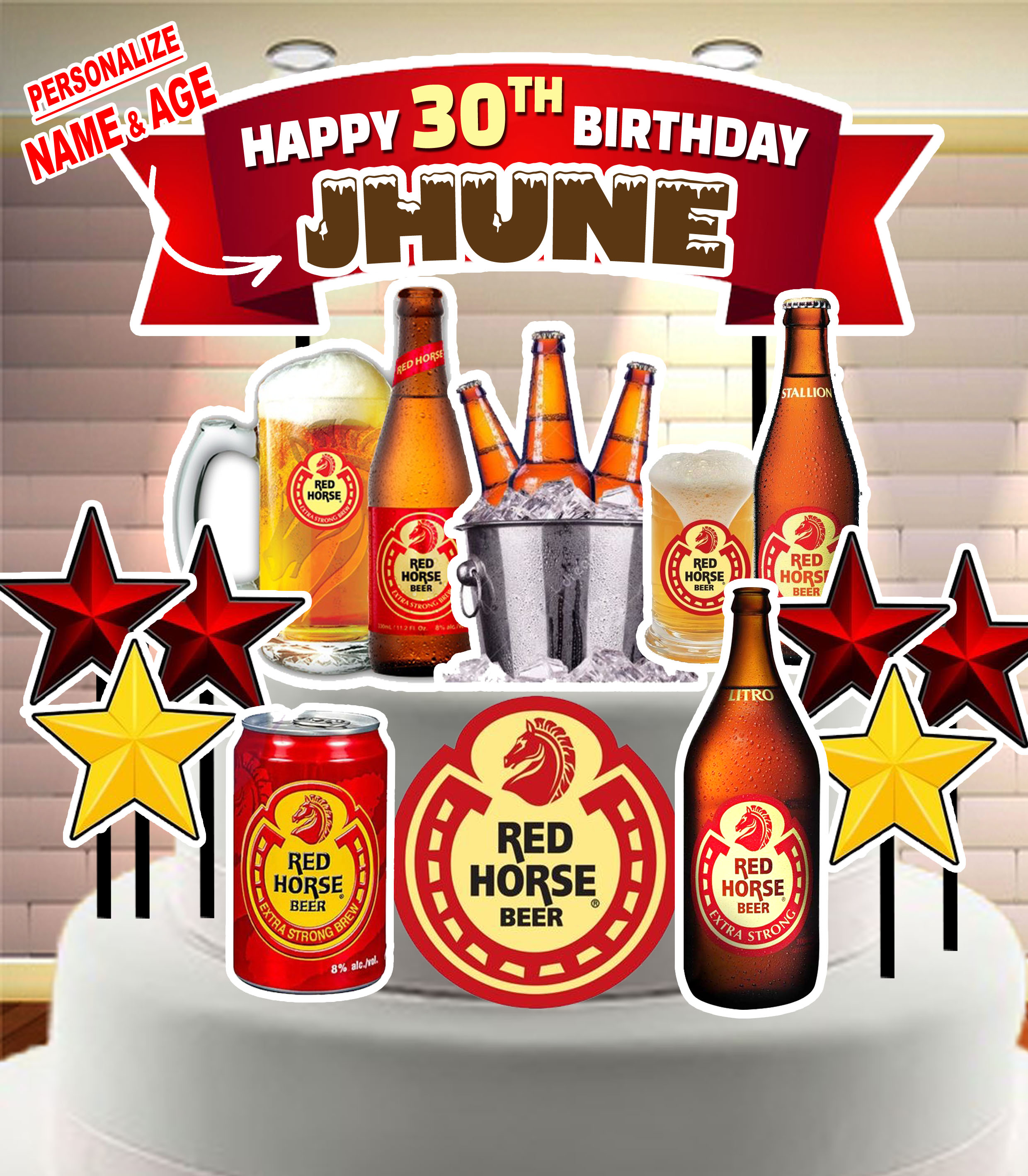 Red Horse Cake Topper Set Ubicaciondepersonas cdmx gob mx
