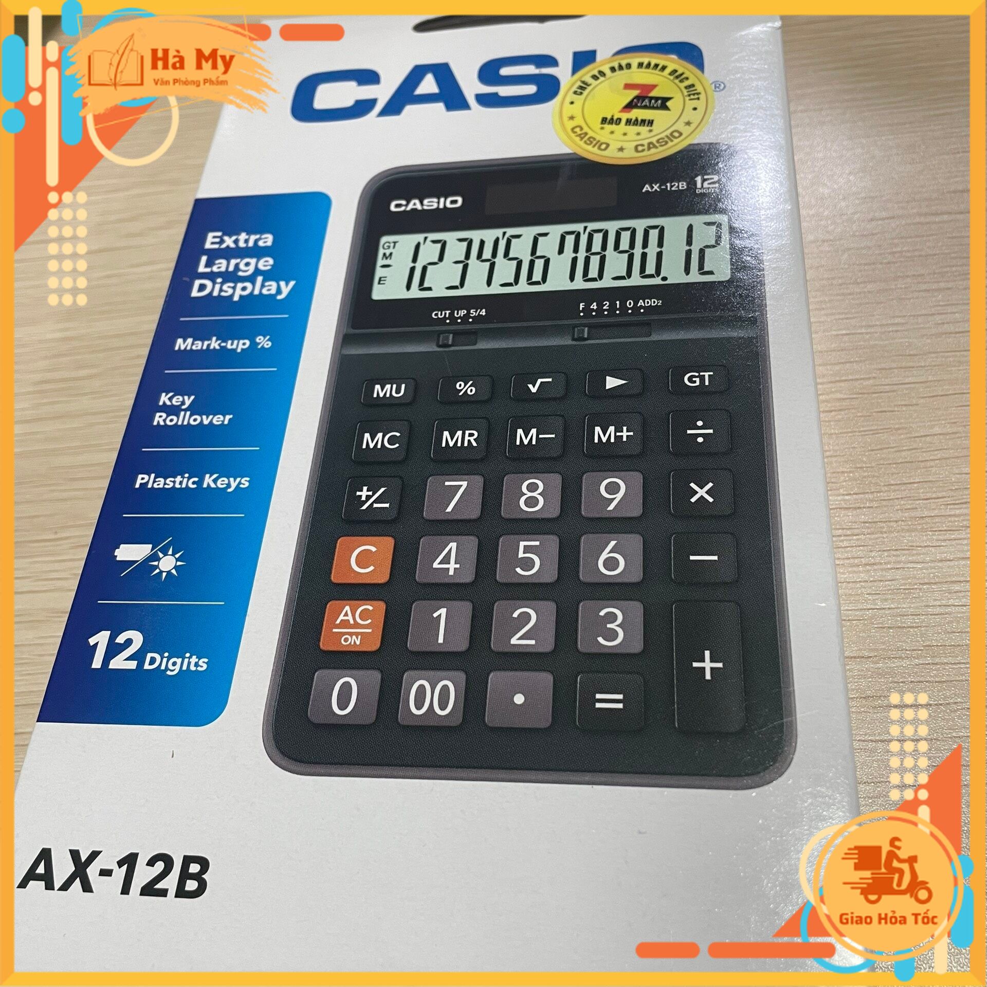 Máy Tính Casio AX-12B Chính Hãng Bảo Hành 5 Năm