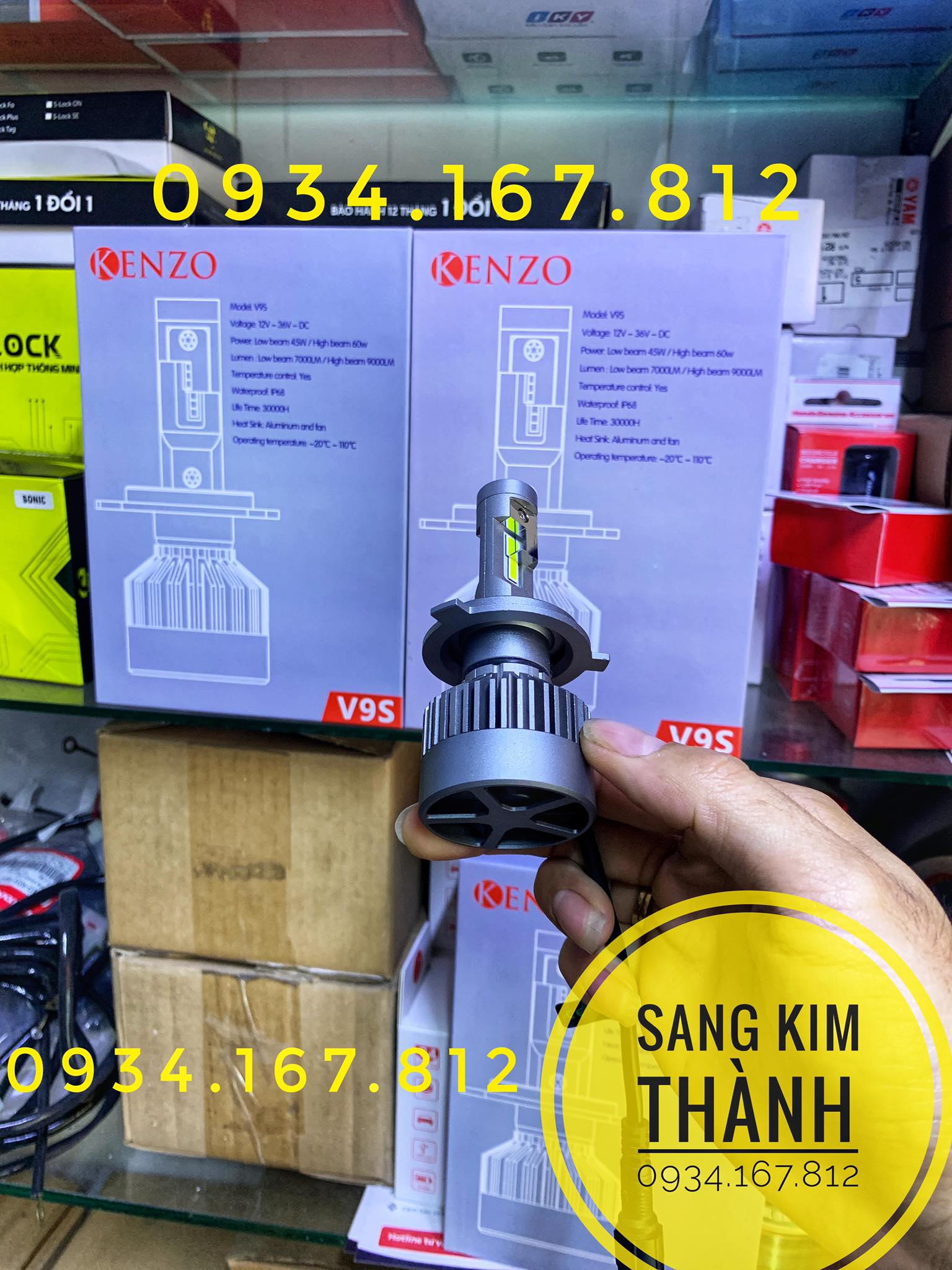 Đèn Pha Led Kenzo V9S Chính Hãng 2022 2023