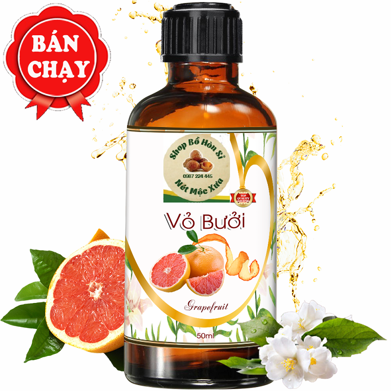 Tinh dầu Bưởi gội đầu kích thích mọc tóc (30ml)