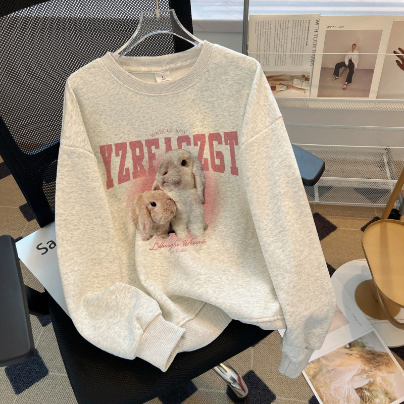 Áo Nỉ Sweater Hình Chú Thỏ