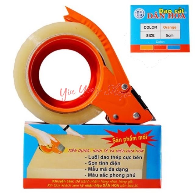Dụng Cụ Cắt Băng Keo 5Cm Dân Hoa Tay Cầm Sắt
