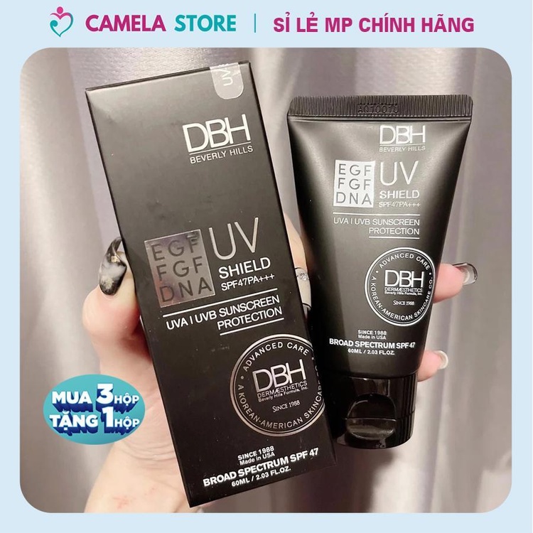 Kem chống nắng DBH 60ml  Sunscreen Protection UV Shield SPF47 PA +++