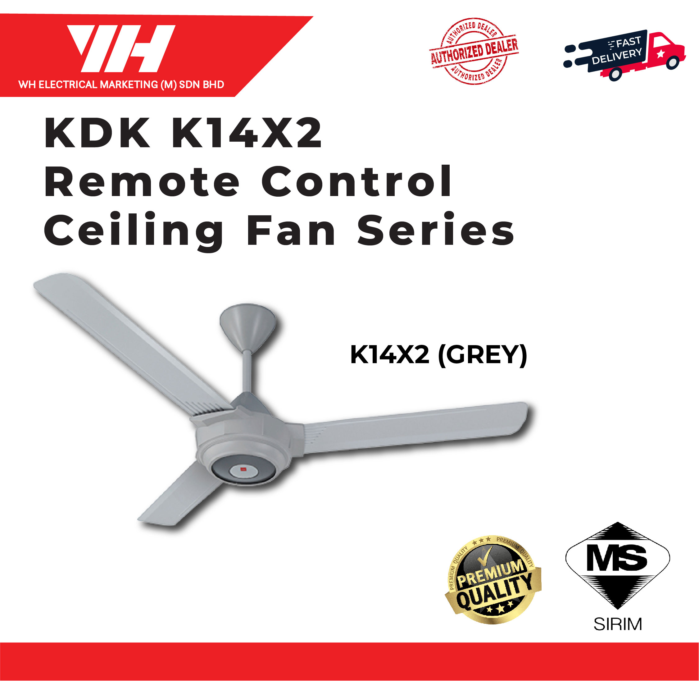 KDK K14X2 REMOTE CONTROL CEILING FAN SERIES Lazada