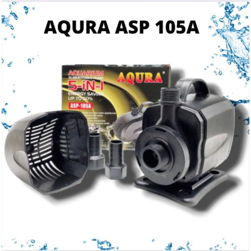 Pompa Kolam KOI Air Mancur Hidroponik AQURA ASP 105A