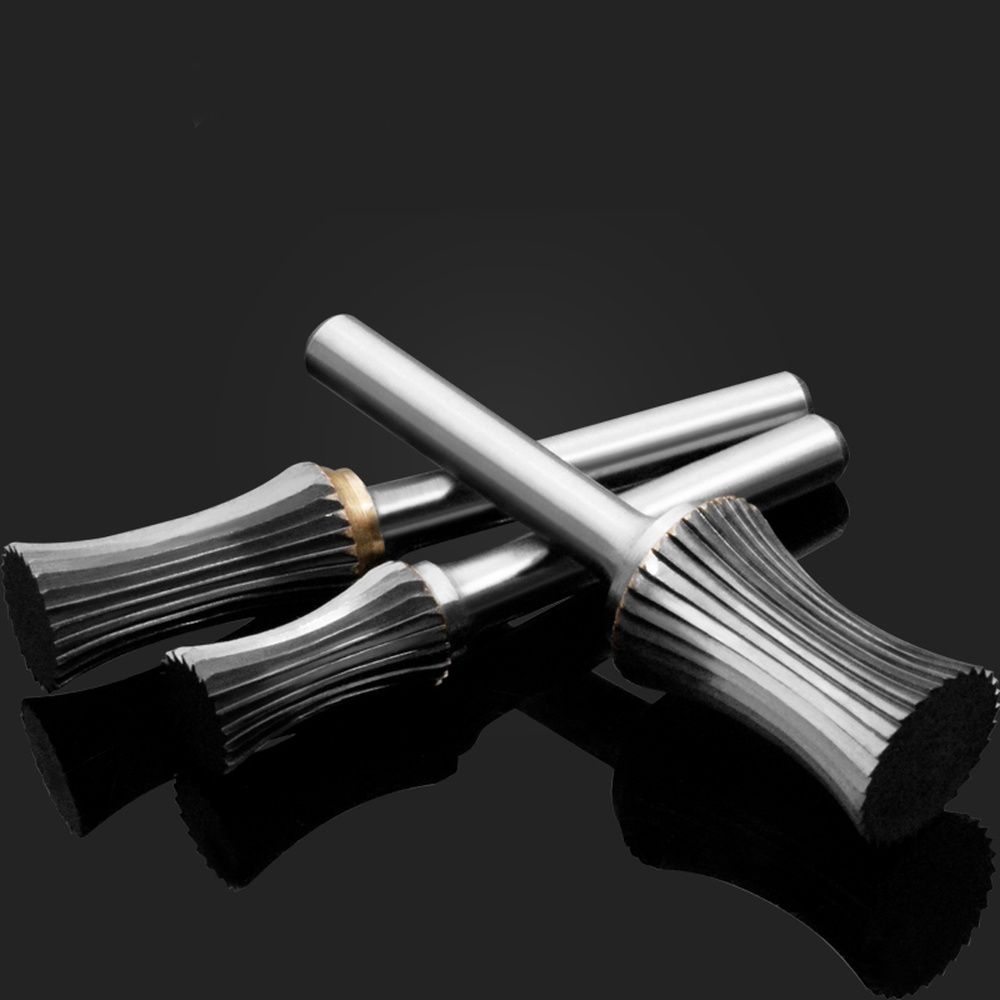 【StyleVoyager】Concave Curved Boring Tool Tungsten Steel Milling Cutter 1pc Carbide Wood Carving Head Metal Rotating File U-type. 